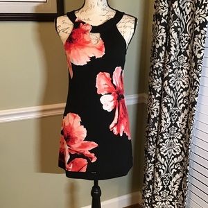 WHBM Black Floral Sleeveless Dress - Gorgeous